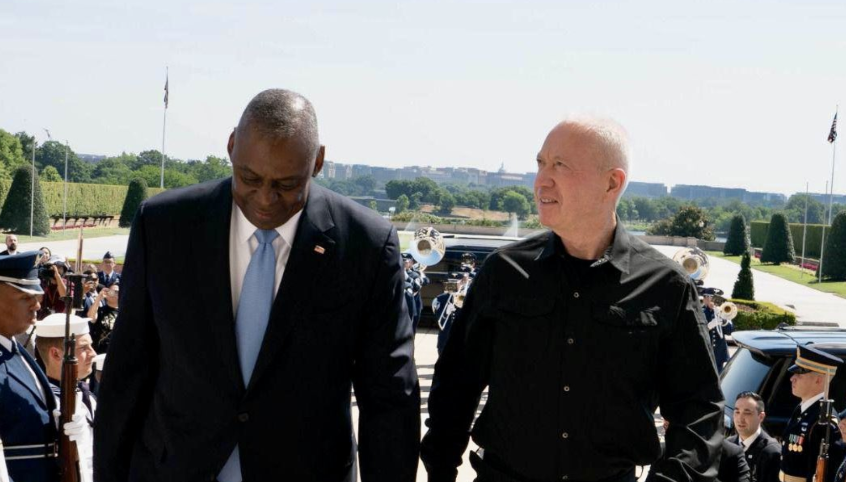 US Defense Secretary Lloyd Austin on Friday said he had spoken with his Israeli counterpart to discuss a range of issues in the region. (X/@yoavgallant/File Photo)