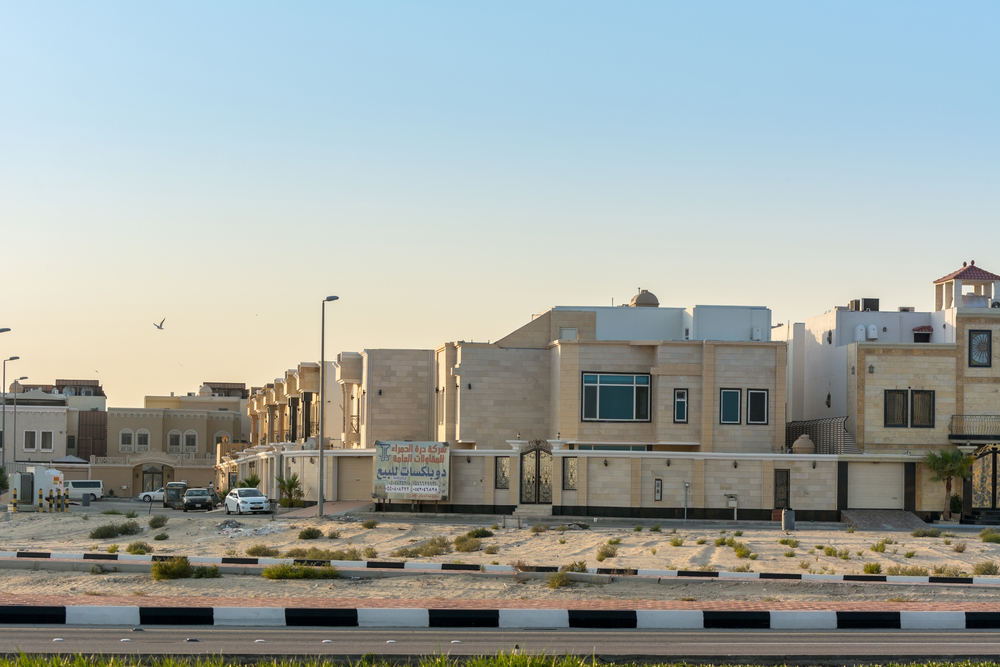 A view of a common residential area built in the desert near a corniche park in Dammam, in Saudi Arabia’s Eastern Province. File/Shutterstock