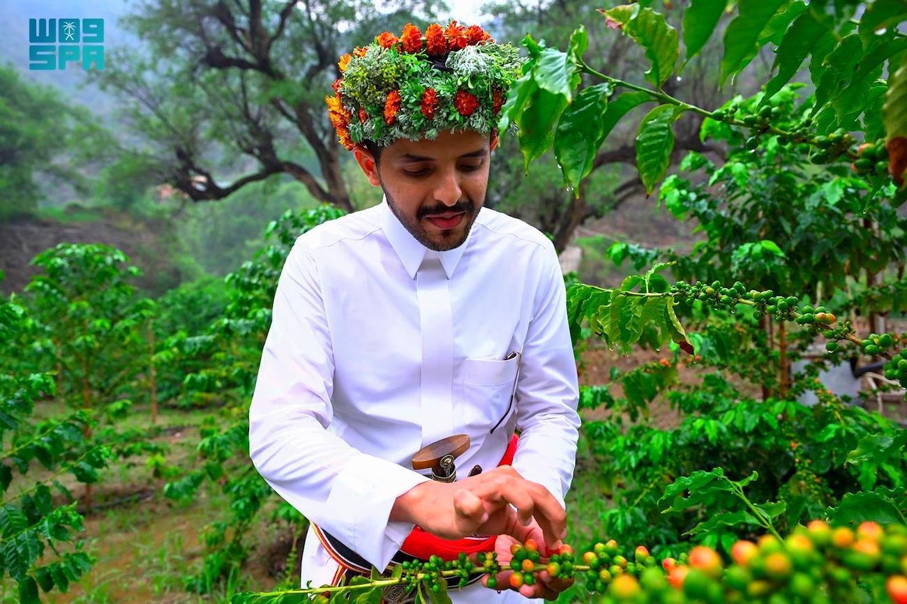Saudi Coffee Company Academy recently conducted a training program on “best agricultural practices” in Asir to enhance coffee cultivation in the Kingdom. (SPA)