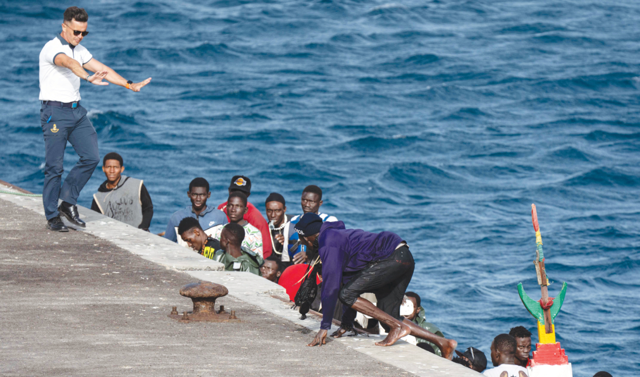 Spain’s enclaves on Morocco’s Mediterranean coast, Ceuta and Melilla, share the only land borders of the EU with Africa. (AFP/File)