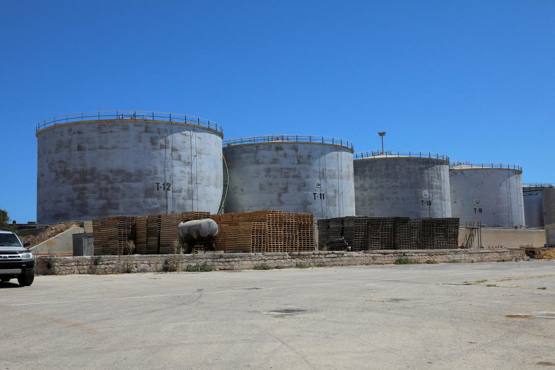 Crude oil storage tanks are seen at Azzawiya oil refinery, in Zawiyah, west of Tripoli, Libya July 23, 2020. (Reuters/File Photo)