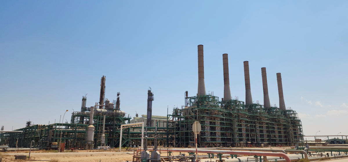 A general view of Ras Lanuf Oil and Gas Company in Ras Lanuf, Libya, August 28, 2024. (Reuters)