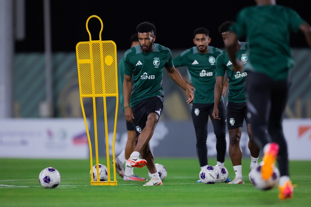 Saudi national team trains ahead of Asian, World Cup qualifiers