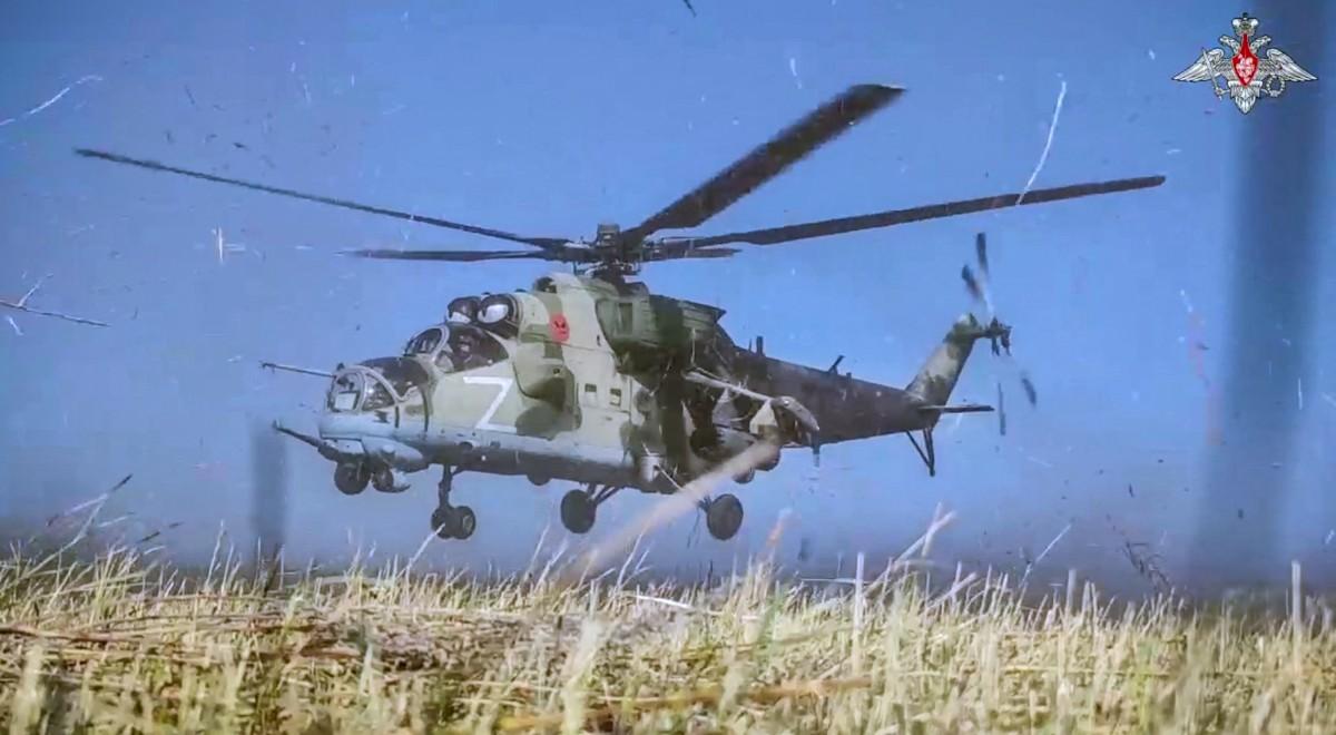 An image taken from a handout footage released by the Russian Defence Ministry on August 21, 2024. (AFP)