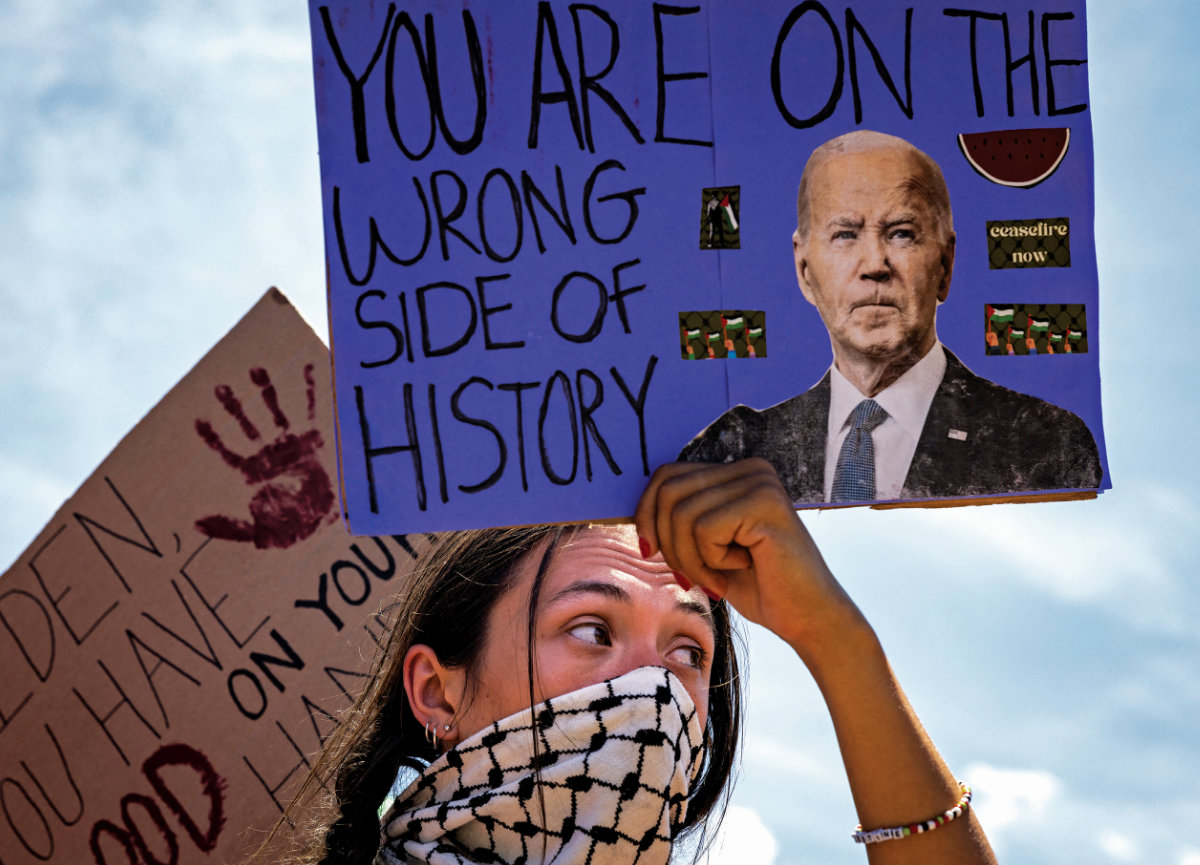 Whoever replaces President Joe Biden in the White House will face the twin challenges of the Gaza conflict and the looming threat of a full- scale war in the Middle East. (AFP)