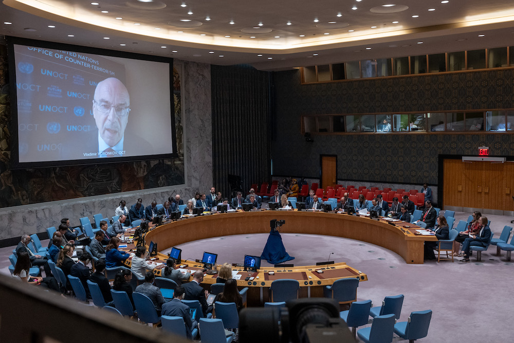 Diplomats attend a United Nations Security Council meeting on Aug. 08, 2024. (Getty Images via AFP)