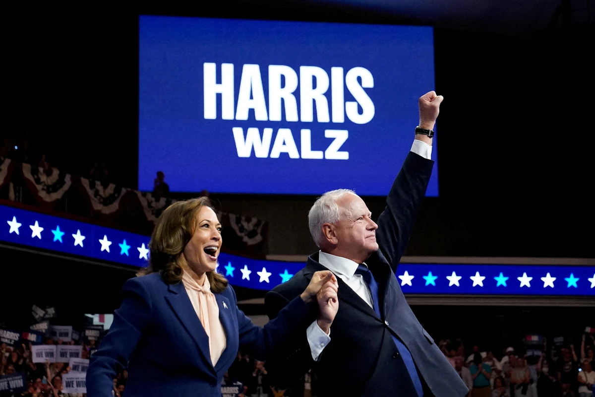 Thanks to the Harris-Walz ticket, the Democrats can see a path to victory. (Reuters)
