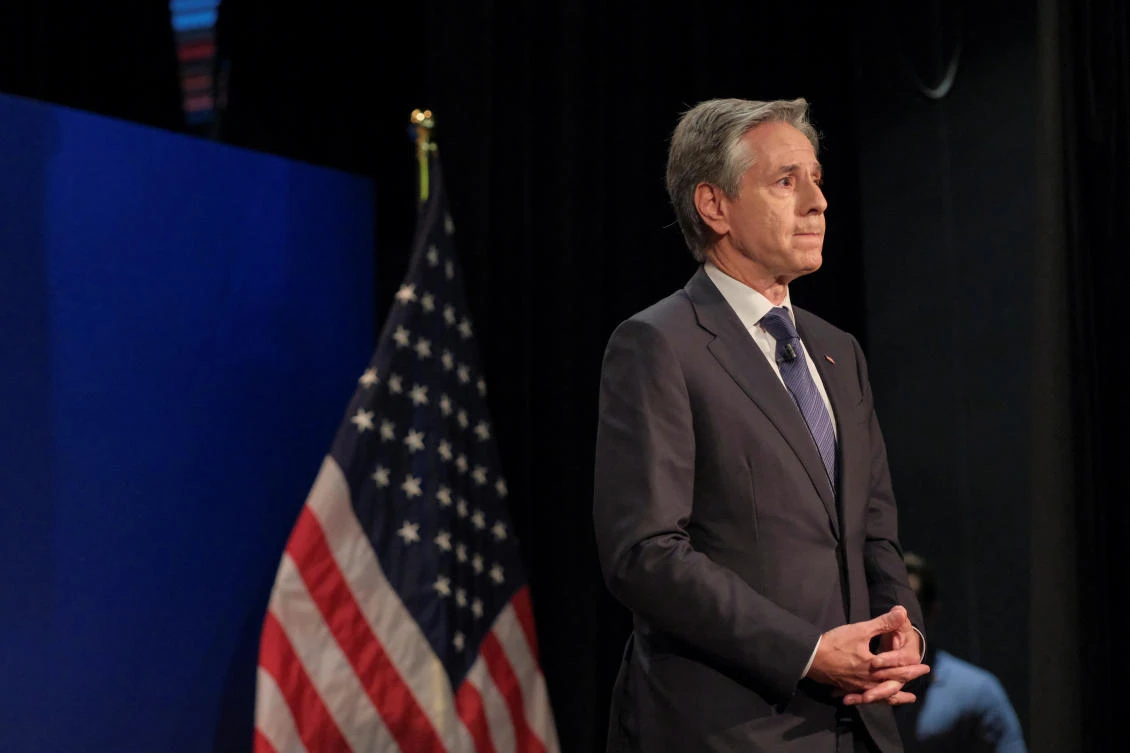 US Secretary of State Antony Blinken warned the Middle East was on a path ‘toward more conflict, more violence, more suffering, more insecurity, and it is crucial that we break this cycle.’ (Reuters)