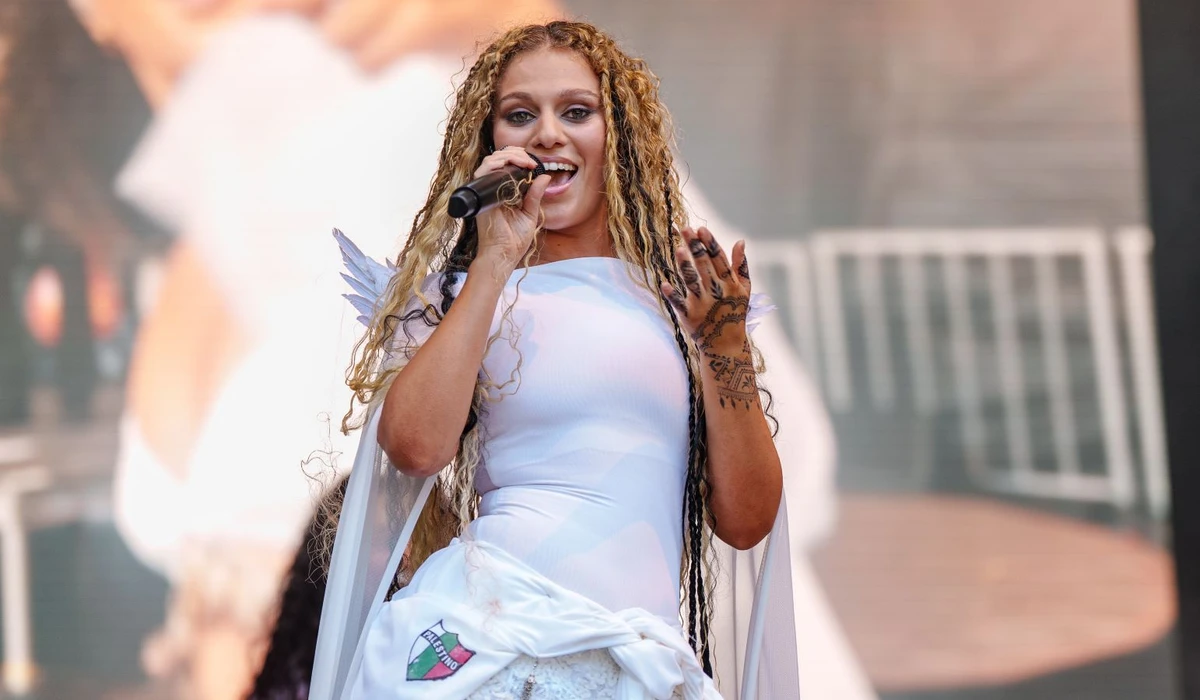 Elyanna performed on day one of the Lollapalooza music festival in Chicago. (Getty Images)