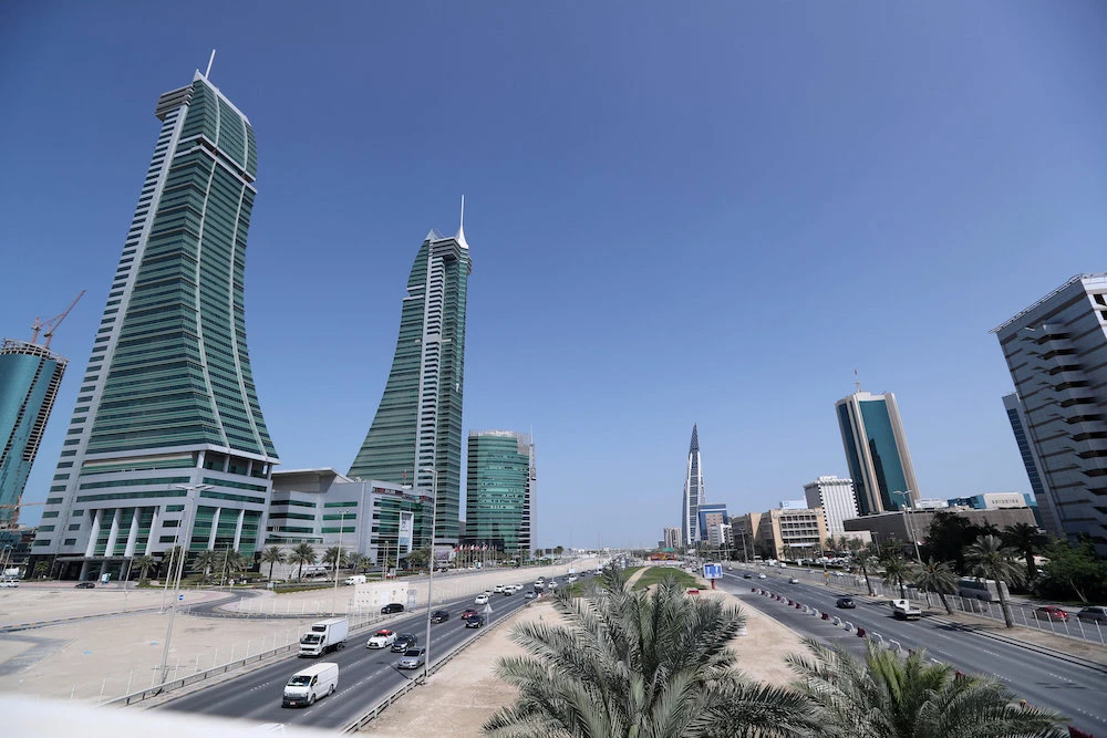 Bahrain Financial Harbor (L) and Bahrain World Trade Center are seen in the diplomatic area in Manama, Bahrain. File/Reuters