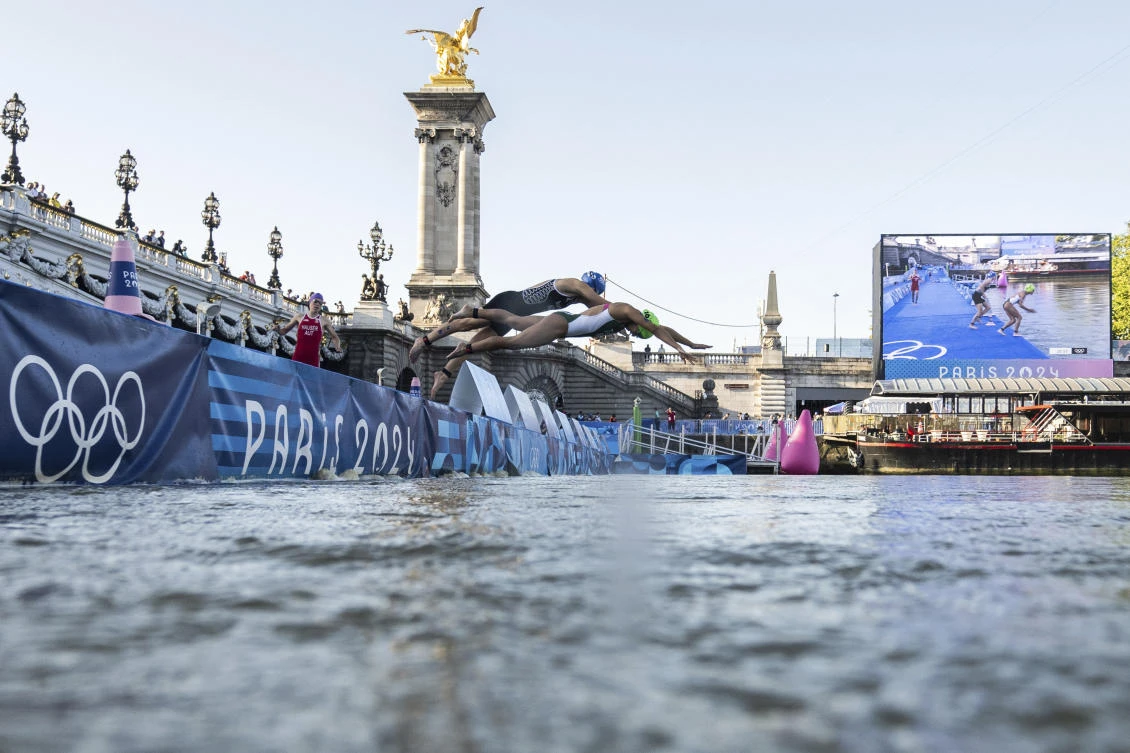 Olympic marathon swim test run is canceled over water quality concerns for Seine River