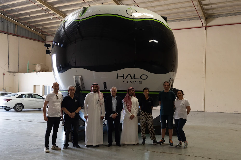 Saudi Arabia will host the next test flight of space tourism firm Halo Space, it was announced on Wednesday. (Supplied/HALO Space)