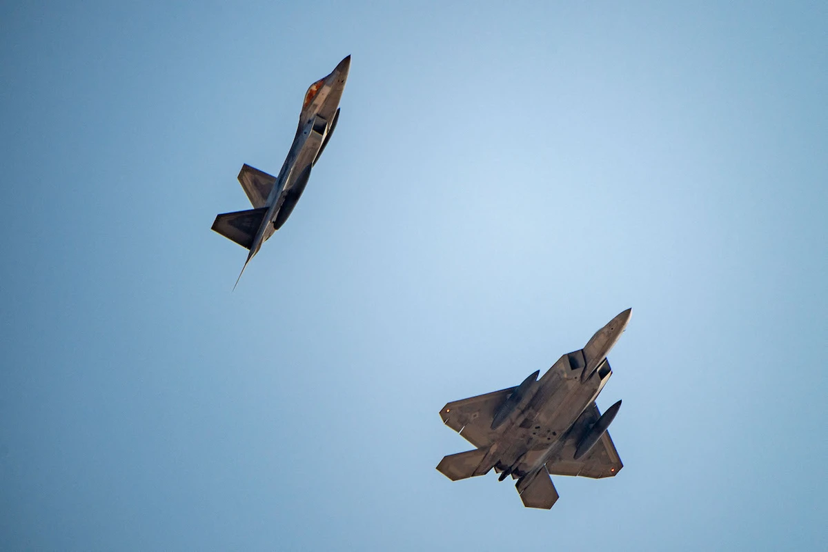 US Air Force F-22 Raptors arrive in the US Central Command area of responsibility as part of US force posture changes in the region. (@CENTCOM)