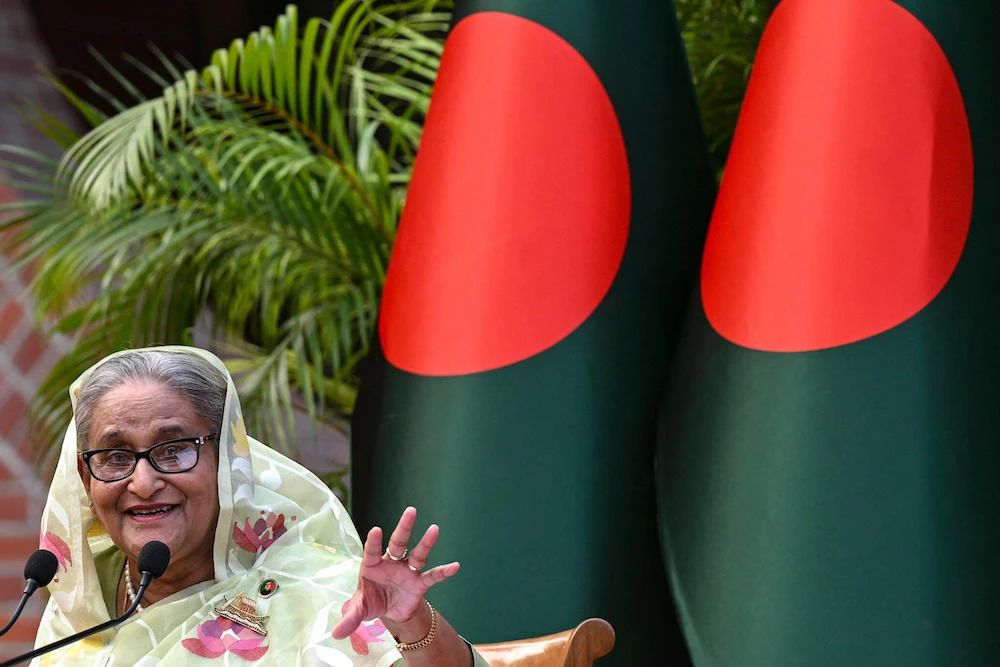 A student-led uprising against prime minister Sheikh Hasina forced her to end her 15-year rule of Bangladesh. (AFP)