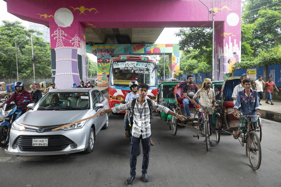 Two students who led the charge are also settling into the interim government, ushered in just a few days after Hasina resigned and fled to India. (AP)