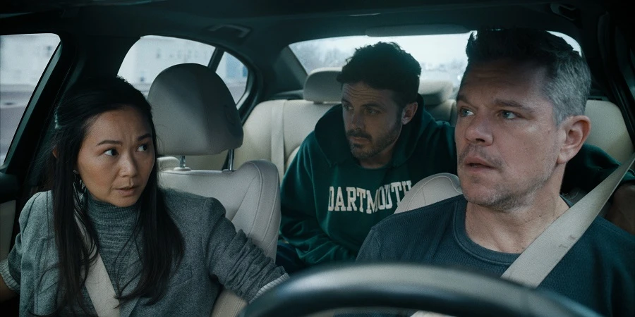 Matt Damon and Casey Affleck star as Rory and Cobby, a pair of down-on-their luck Bostonians who agree to rob the corrupt city mayor. (Supplied)