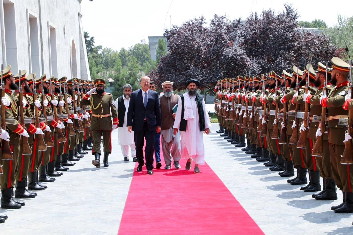 Uzbek Prime Minister Abdullah Aripov arrived in Afghanistan on Saturday in the highest-level visit by a foreign official since the Taliban returned to power three years ago. (X/@MJalalAf)