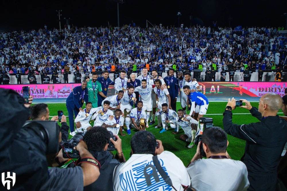 Al-Hilal crushed Cristiano Ronaldo’s Al-Nassr 4-1 in the Saudi Super Cup final on Saturday. (X/@AlHilal_FC)