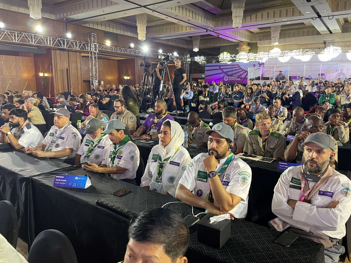 The conference aims to inspire the leadership of national scout associations through keynote speeches and workshop sessions. (SPA)