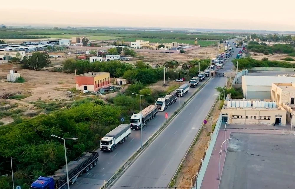 Around 3,150 trucks and 53 aircraft have entered Gaza to deliver supplies since the conflict erupted in October. (Petra)