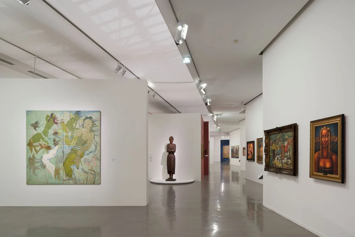 The exhibition aims to explore the impact Arab artists left on the French art scene and how Paris affected their work. (Courtesy of Nicolas Borel)