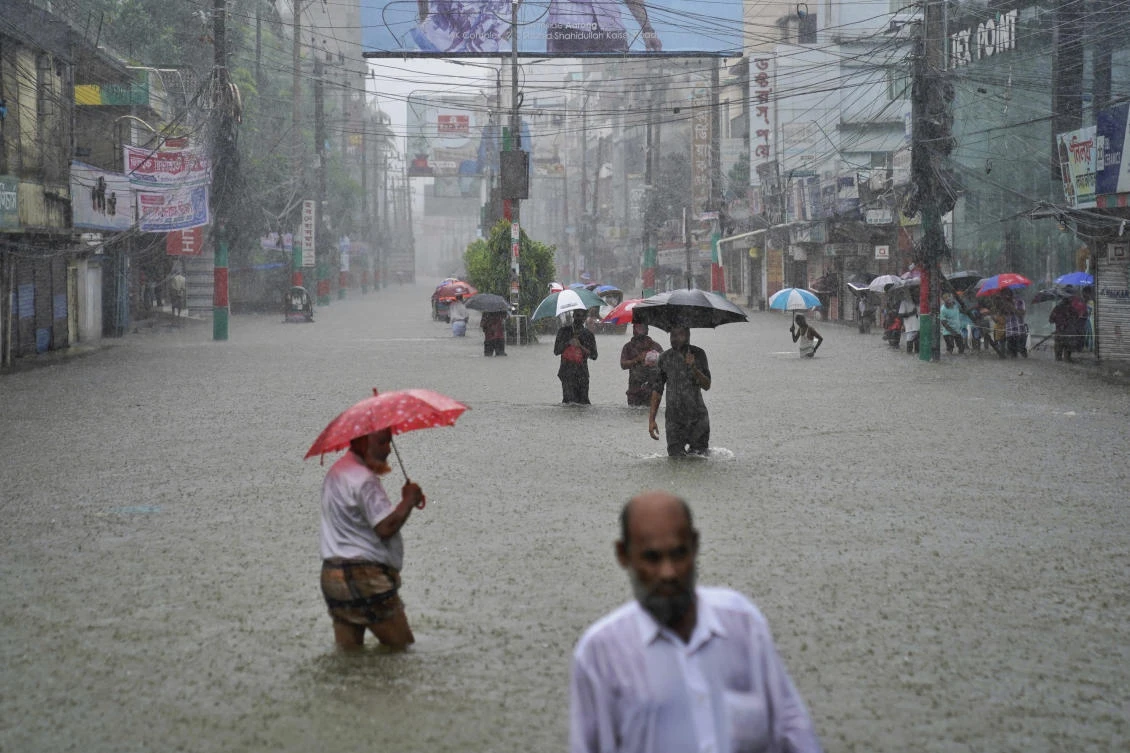 Altogether, 11 of the country’s 64 districts were affected by the flooding. (AP/FILE)