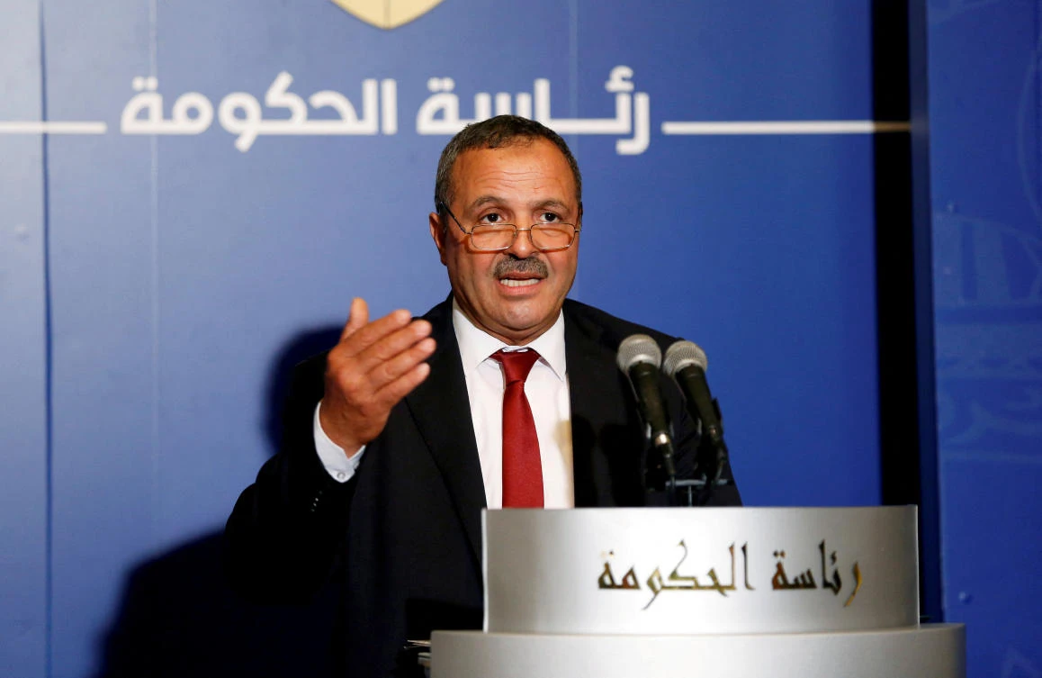 Tunisian Health Minister Abdellatif el-Mekki speaks at a news conference in Tunis, Tunisia March 4, 2020. (Reuters)