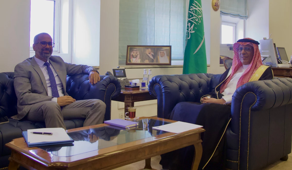 Mohamed El-Zarkani (L) and Abdulrahman Al-Rassi in Riyadh. (Supplied)