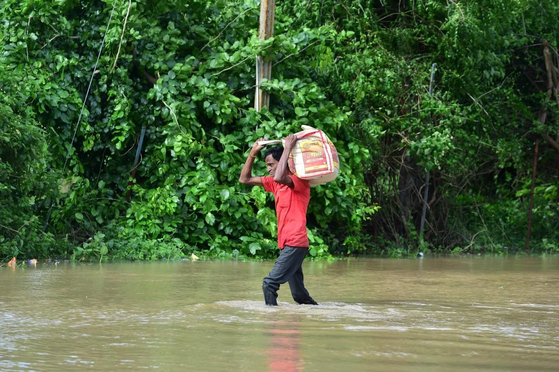 Rains cause widespread destruction in India every year, but experts say climate change is shifting weather patterns and increasing the number of extreme weather events. (AFP)