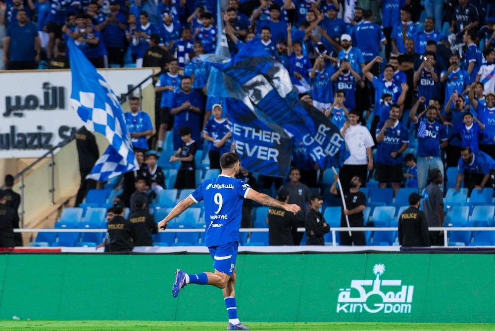 Aleksandar Mitrovic’s two goals helped Al-Hilal to a 3-2 win over Damac on Wednesday night. (X: @Alhilal_EN)