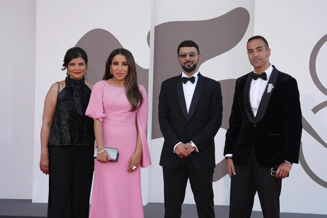 Shivani Pandya, managing director, left, Jomana Alrashid, chairwoman of the Red Sea Film Foundation, Mohammed Asseri, CEO, and producer Mohammed Al-Turki, right. (Instagram)