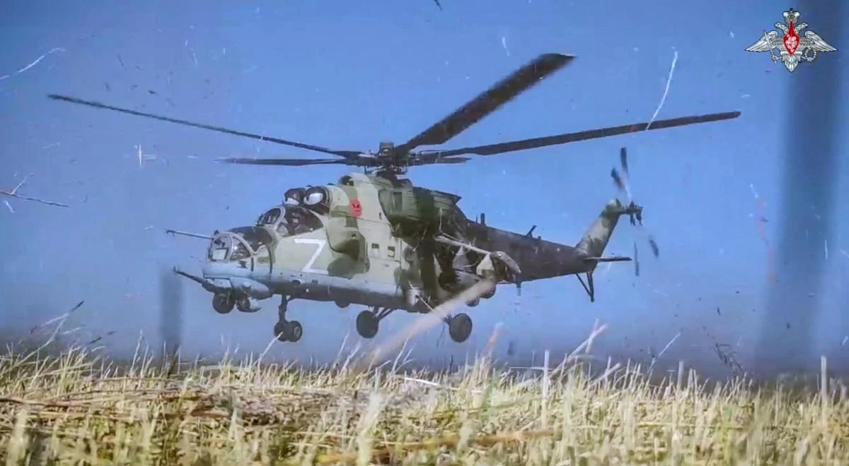 An image taken from a handout footage released by the Russian Defence Ministry on August 21, 2024. (AFP)