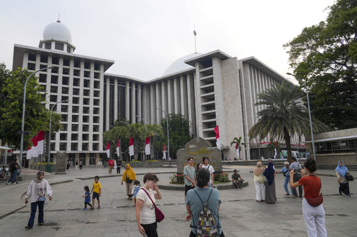A view of the Istiqlal Mosque in Jakarta, Indonesia.(AP Photo)