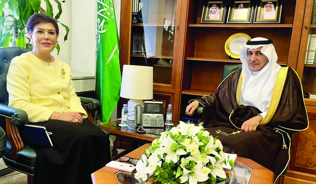Safia Taleb Al-Suhail (L) and Saud Al-Sati in Riyadh. (Supplied)