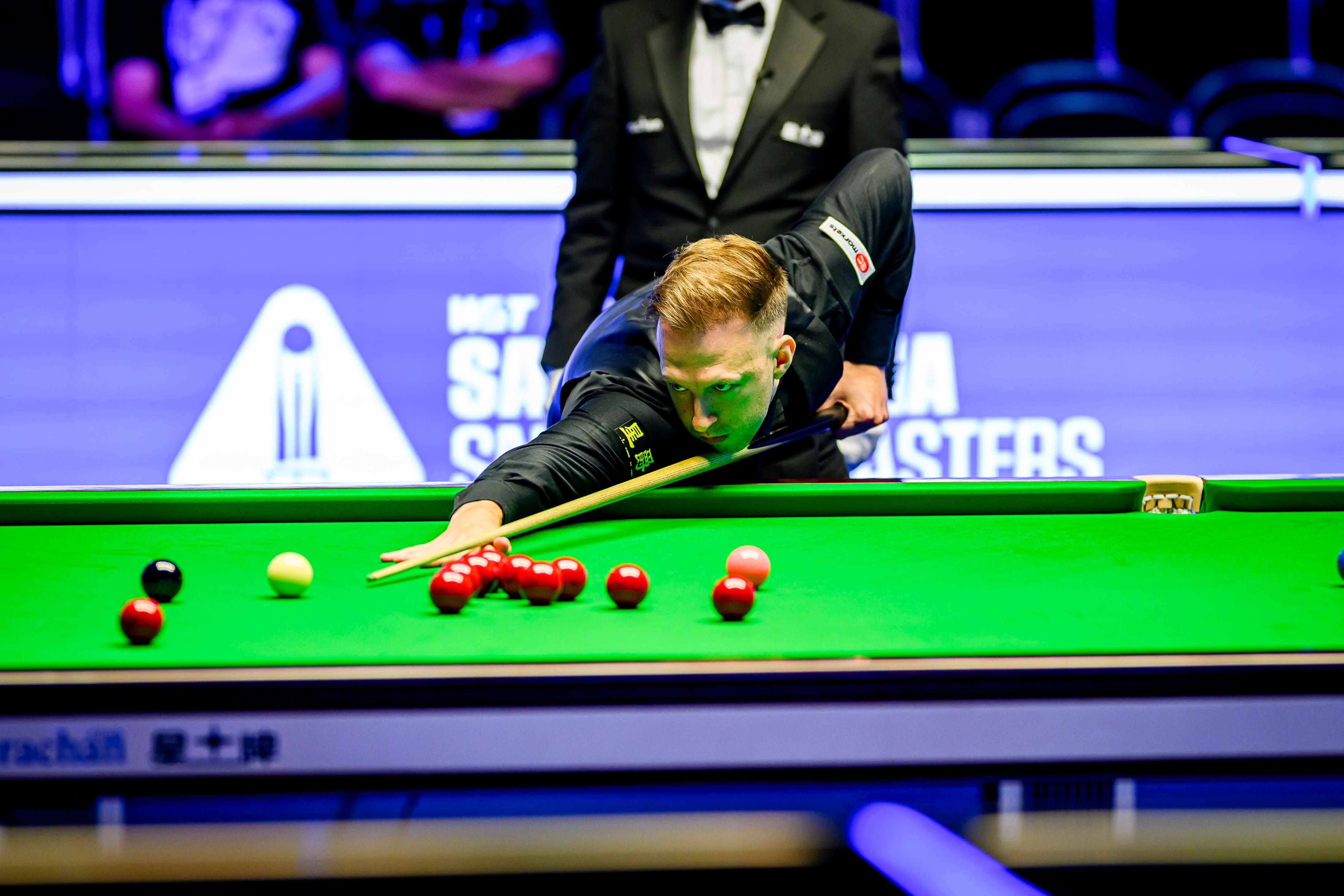 World No.1 Judd Trump in action at the Saudi Arabia Snooker Masters in Riyadh. (Supplied)
