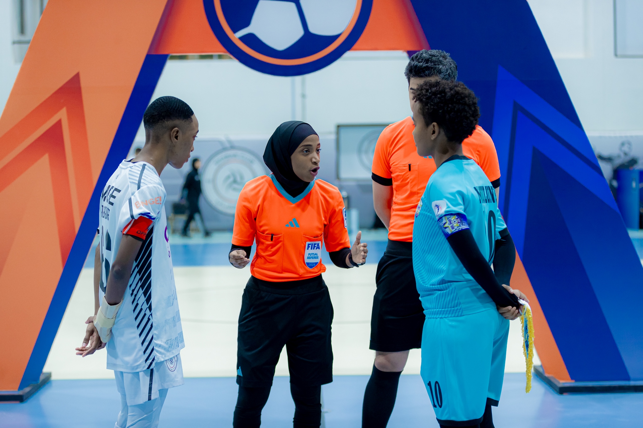 Saudi Arabian futsal referee Reem Albishi is targeting World Cup participation. (SAFF)