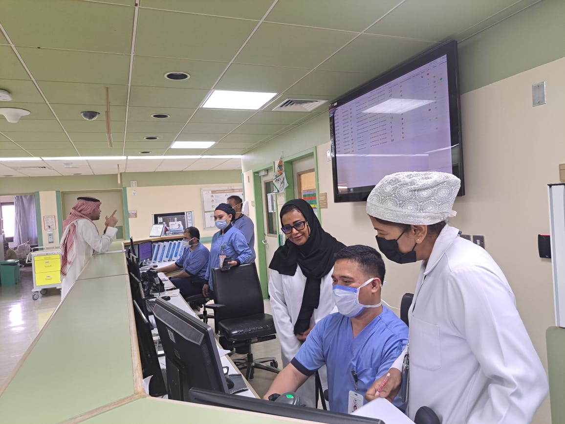 Filipino nurses are seen at work at a hospital in Riyadh, January 2024. (Mashora Salwang)