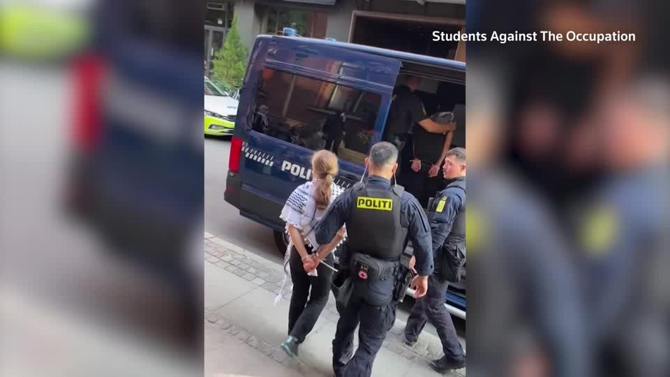 Danish police on Wednesday apprehended activist Greta Thunberg at a Copenhagen protest against the war in Gaza, a spokesperson for the student group organizing the demonstration said. (Thomson Reuters)