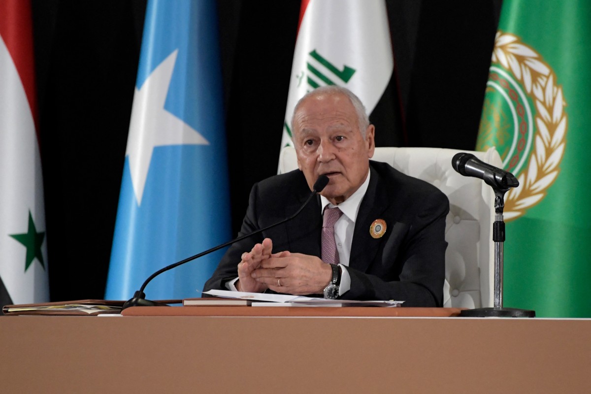 Arab League Secretary-General Ahmed Aboul Gheit has accused Israeli Prime Minister Benjamin Netanyahu of obstructing a ceasefire deal in Gaza for personal and political gain. (AFP/File Photo)