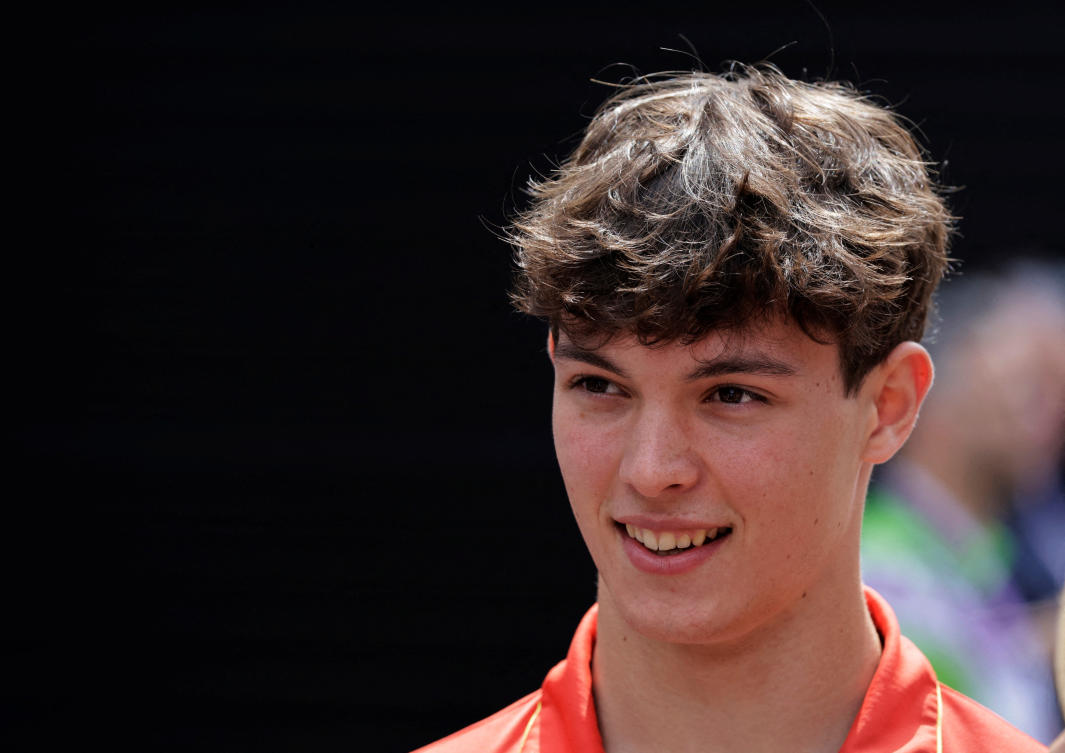 The 19-year-old Bearman usually races in Formula 2 but was impressive as he finished in seventh place in his F1 debut for Ferrari at the Saudi Arabian Grand Prix in March. (REUTERS)