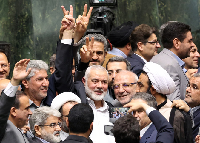 The International Criminal Court (ICC) said on Friday it had terminated proceedings against late Hamas leader Ismail Haniyeh following his death in July. (AFP/File)