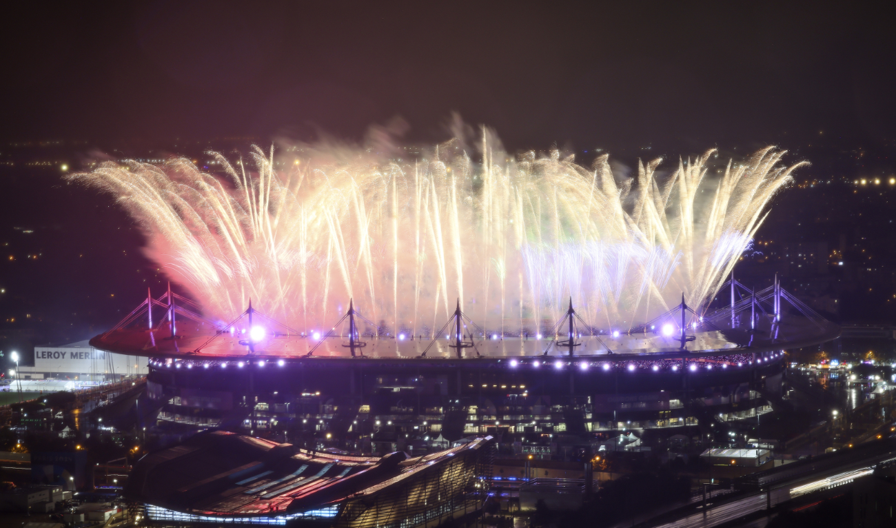 Fireworks are fired from the Stade du France during the closing ceremony of the 2024 Paralympics Sunday in Paris. (AP)