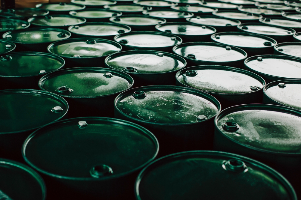 Brent crude futures were down 4 cents, or 0.06 percent, to $72.80 a barrel by 6:34 a.m. Saudi time. Shutterstock