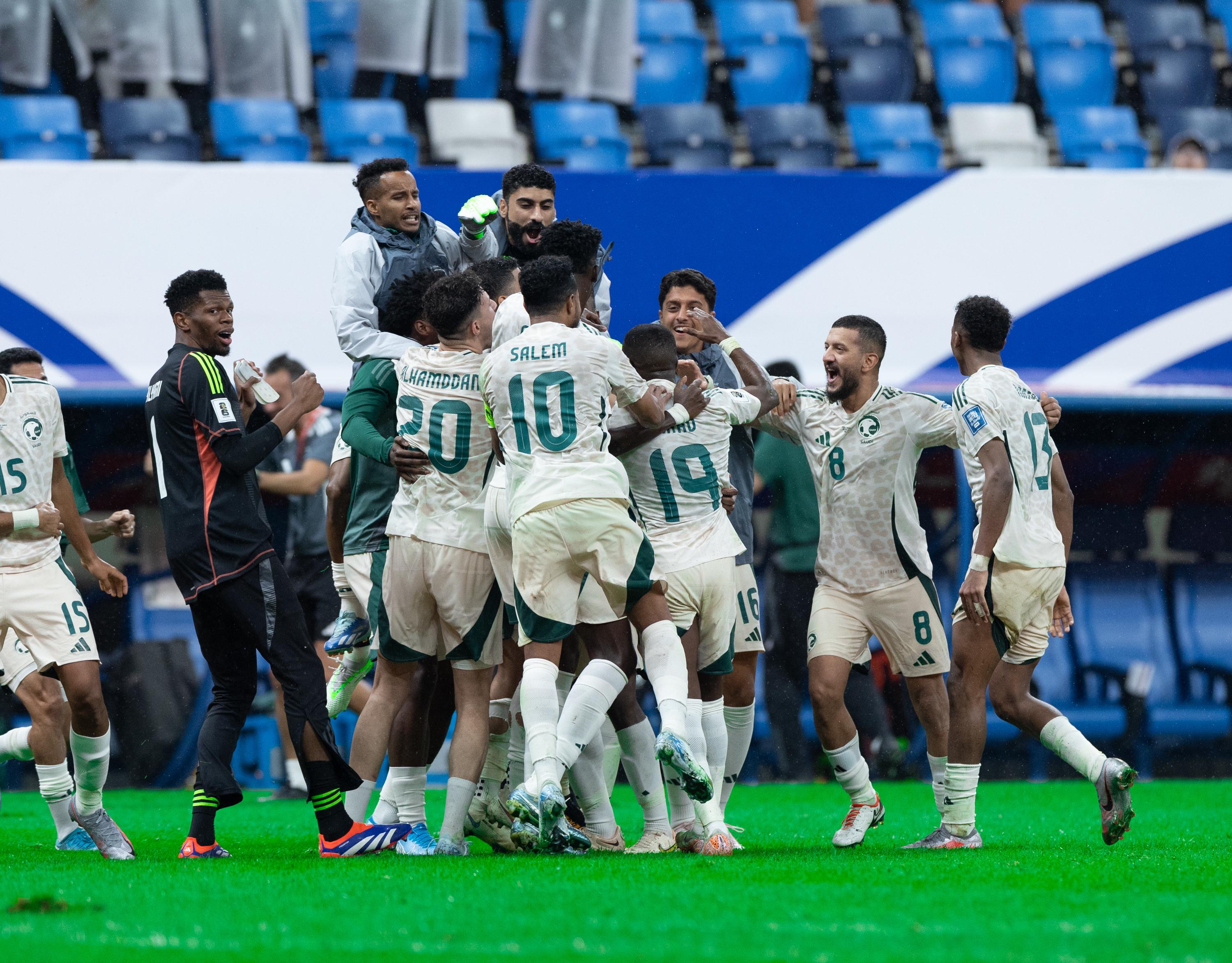 Unlikely hero Hassan Kadesh put Saudi Arabia back on track for 2026 World Cup qualification with a late goal that saw them beat China 2-1. (Supplied/@SaudiNT)