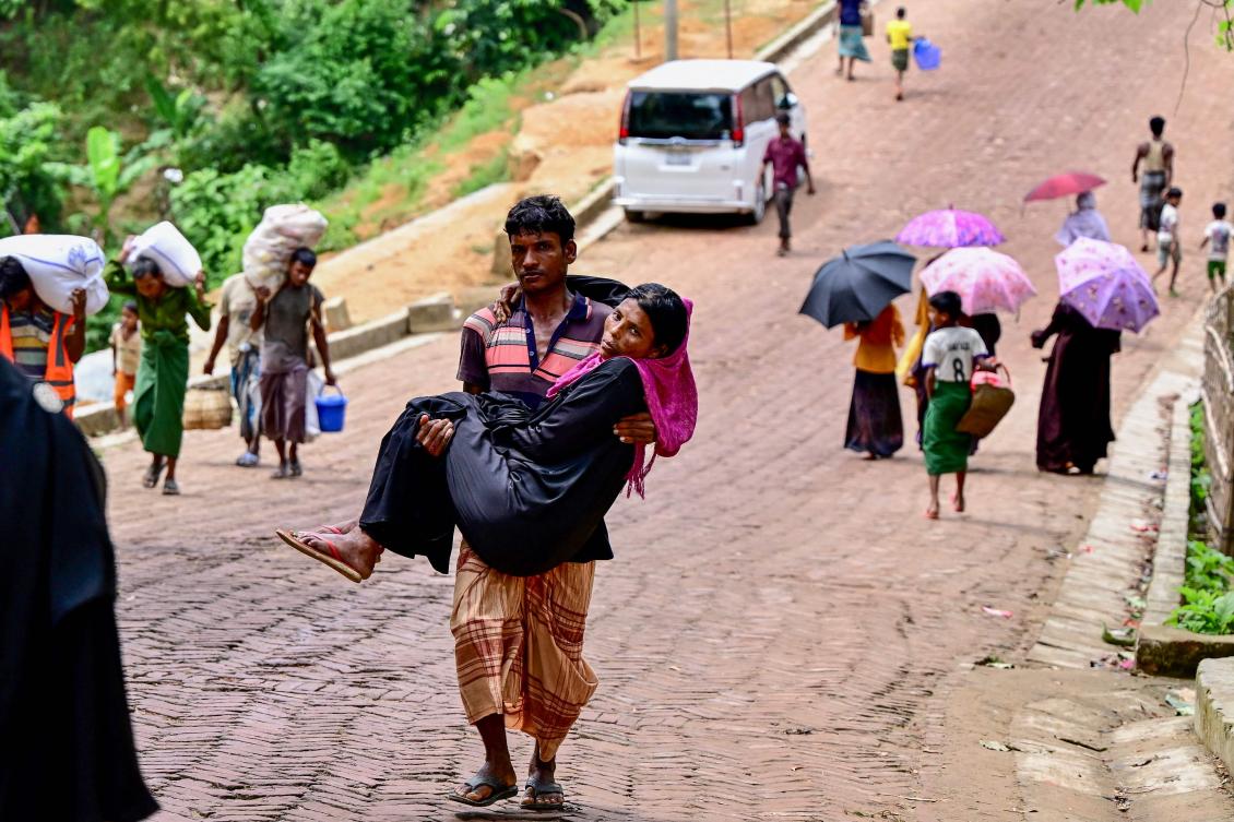 Arrivals have more than doubled from what was estimated earlier this month, despite Bangladesh repeatedly saying it cannot accept more Rohingya refugees as resources are already stretched thin. (AFP)