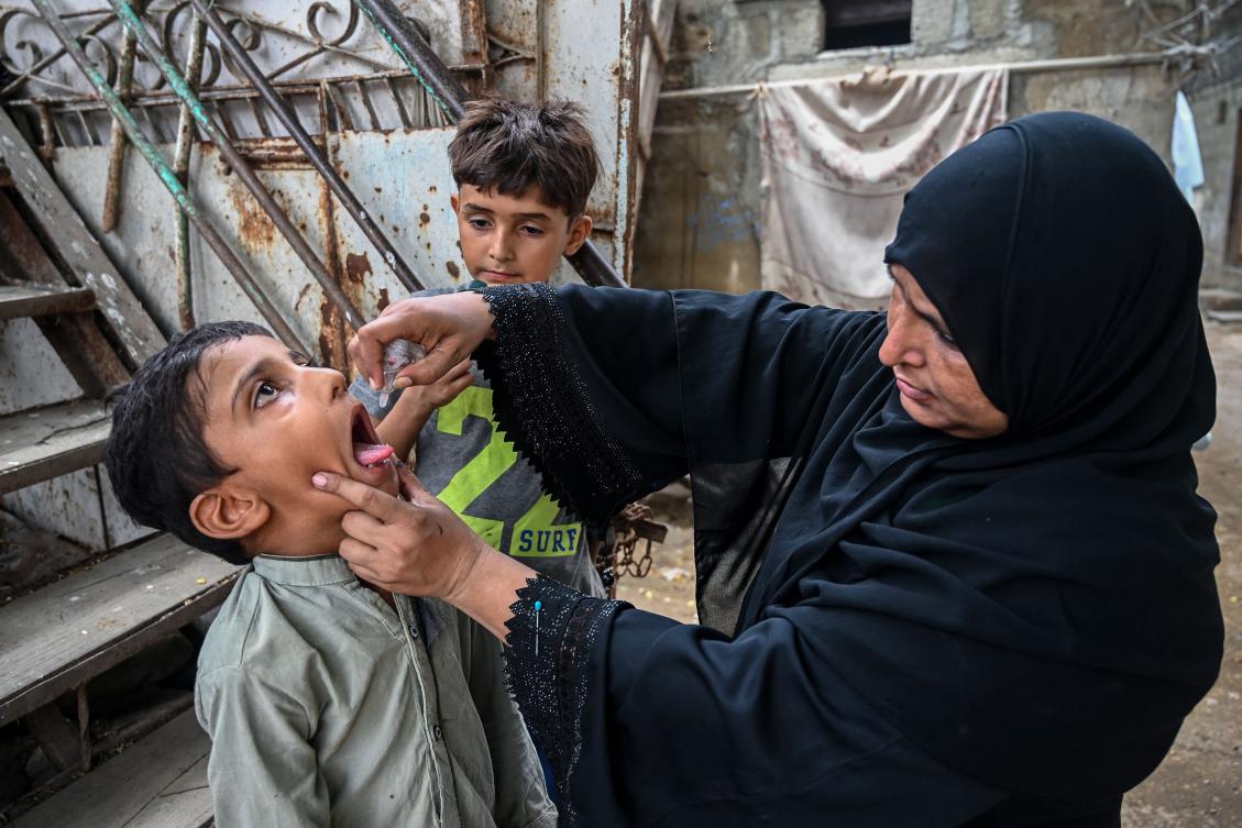 Militants target vaccination teams and police assigned to protect them, falsely claiming that the campaigns are a Western conspiracy to sterilize children. (AFP)