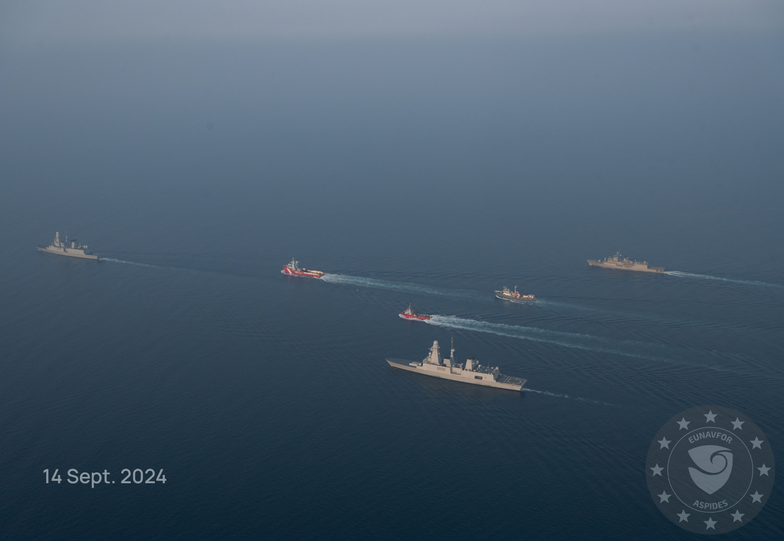 The salvage operation of the MV SOUNION is essential in order to avert a potential environmental disaster in the region.(X/@EUNAVFORASPIDES)