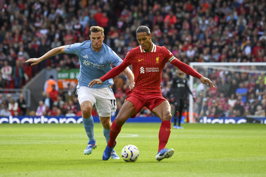 Liverpool captain Van Dijk wants the defeat to serve as fuel to beat Milan and quickly get their campaign back on track. (AP)
