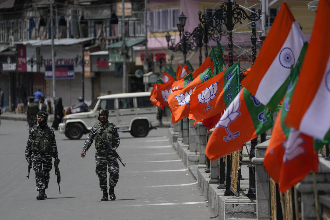 Many people boycotted elections for decades in protest against Indian rule. (AP)