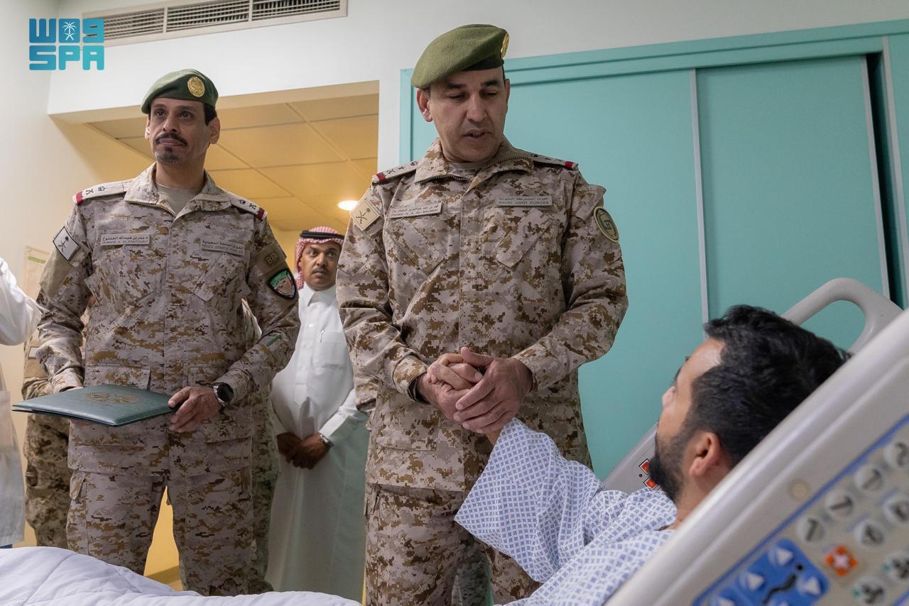 The officers suffered injuries during Operation Decisive Storm and Operation Restoring Hope in Yemen. (SPA)